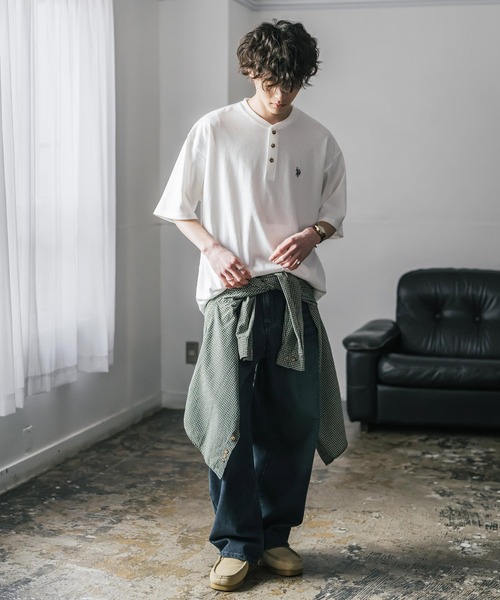 「U.S. POLO ASSN.」 半袖Tシャツ L ブラック メンズ_画像6