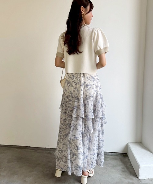 「one after another NICE CLAUP」 半袖ニット FREE ピンク レディース_画像5