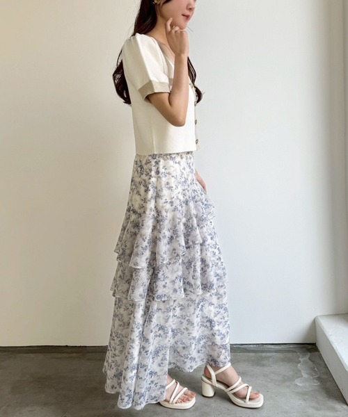 「one after another NICE CLAUP」 半袖ニット FREE ピンク レディース_画像6