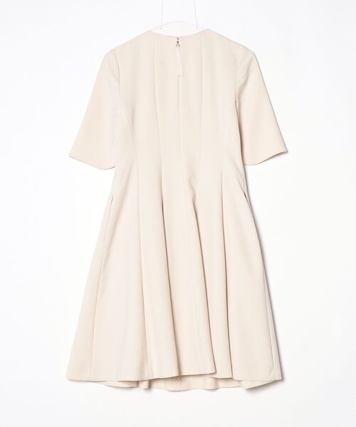 「TO BE CHIC」 半袖ワンピース 40 ベージュ レディース_画像2