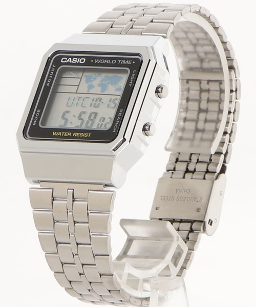 カシオ デジタル腕時計 世界48都市ワールドタイム対応モデル　フルステンレス CASIO - カシオ デジタル腕時計 世界48都市ワールドタイム対応