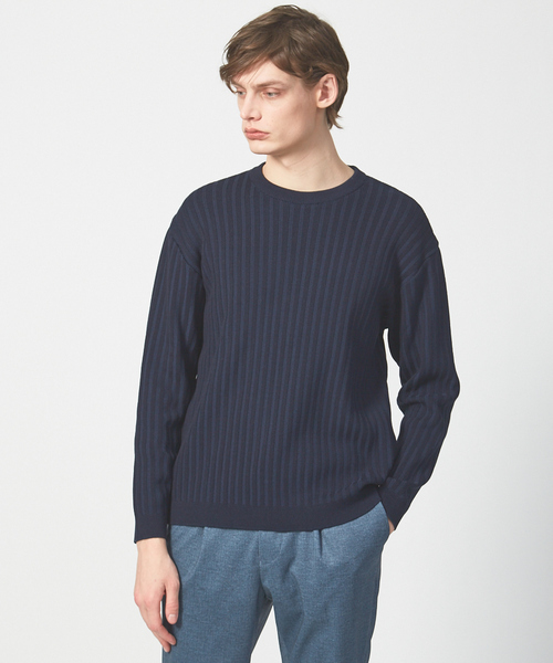 ABAHOUSE ネイビー ニットセーター 新品】ABAHOUSE ネイビー ニット セーター サイズ46
