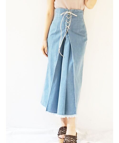 スカート デニムレースアップタイトスカート Zozotown Paypayモール店 通販 Paypayモール