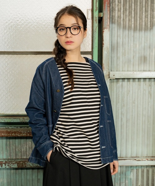 Le Pigeon Voyageur ジャケット ノーカラージャケット 「Le Pigeon