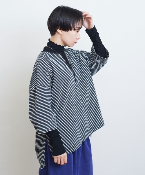 tシャツ 60/-強撚ストレッチフライス　クルーネックプルオーバー レディース yuni tシャツ 60/-強撚ストレッチフライス クルーネックプル