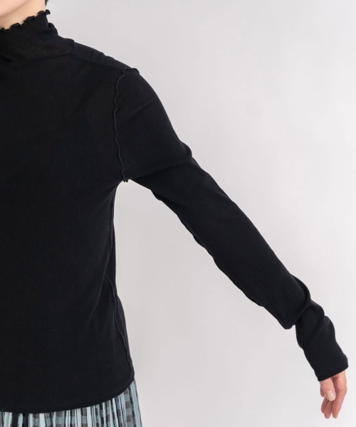 yuni tシャツ 60/-強撚ストレッチフライス ハイネックプル