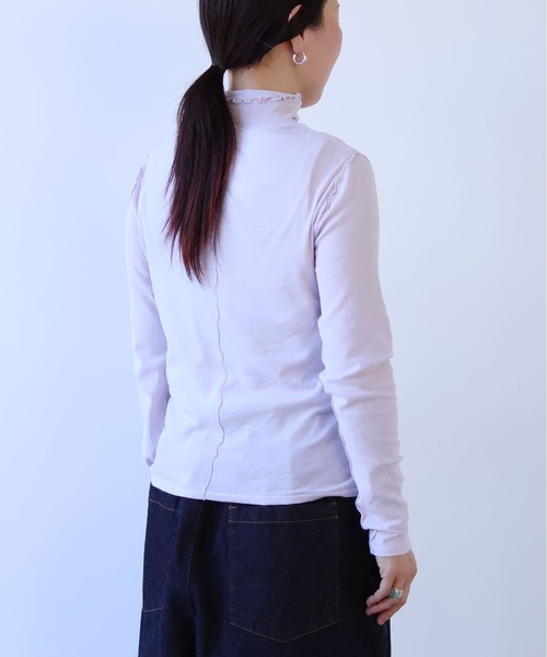 yuni tシャツ 60/-強撚ストレッチフライス ハイネックプルオーバー