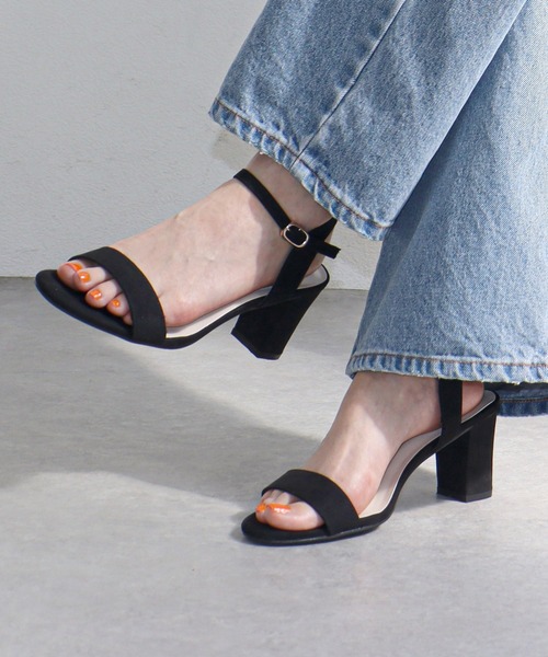 LibertyDoll サンダル 7.5cmチャンキーヒール アンクル