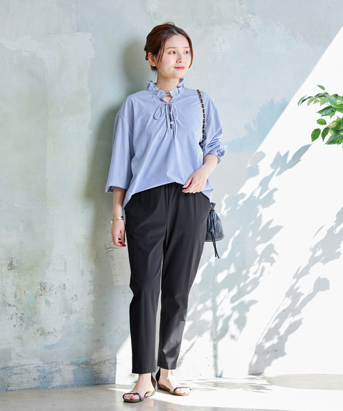 JOURNAL STANDARD ナイロンストレッチパンツ 36 ブルー 大好評】ナイロンストレッチパンツ｜ ぴったりなサイズを見つけ