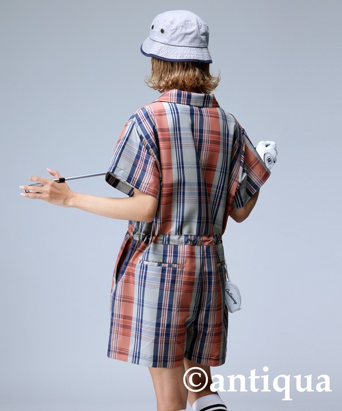 antiqua（アンティカ） サロペット オーバーオール 「STCH」レトロ
