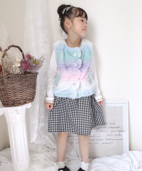 SKAPE（エスケープ） ベスト スカラップボアベスト キッズ 子供服 