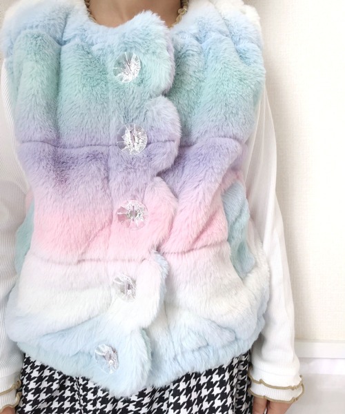 SKAPE（エスケープ） ベスト スカラップボアベスト キッズ 子供服 