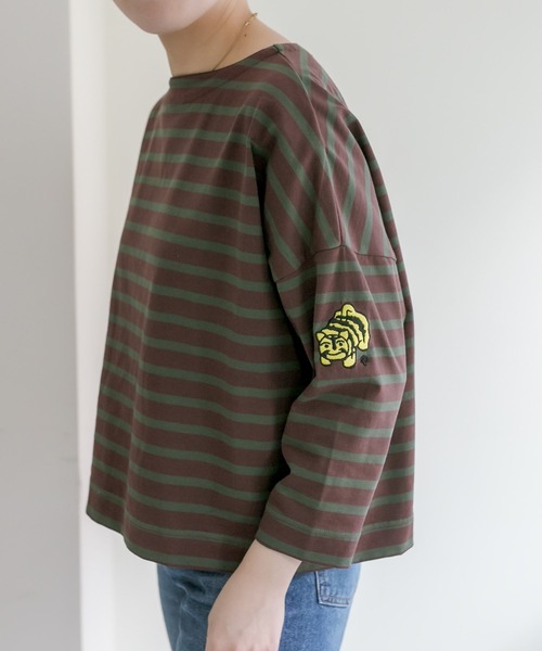 虎屋ういろ　ボーダートップス tシャツ Tシャツ 虎屋ういろボーダートップス（| [ARIGADOU