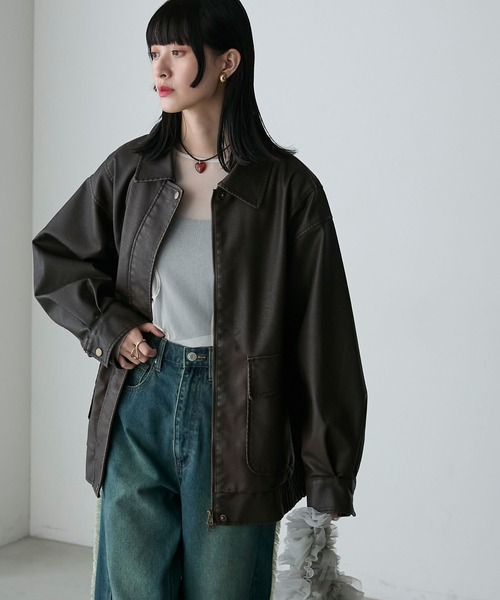 オシャレ ビックカラー ジャケット コート ブルゾン 80539731b_b_145_500.jpg