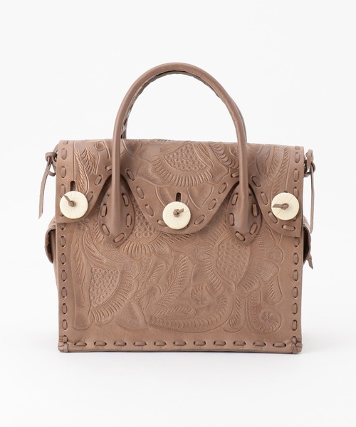 美品 カービングバッグ ブラウン　S Maestra S / GRACE CONTINENTAL | GRACE CONTINENTAL グレース