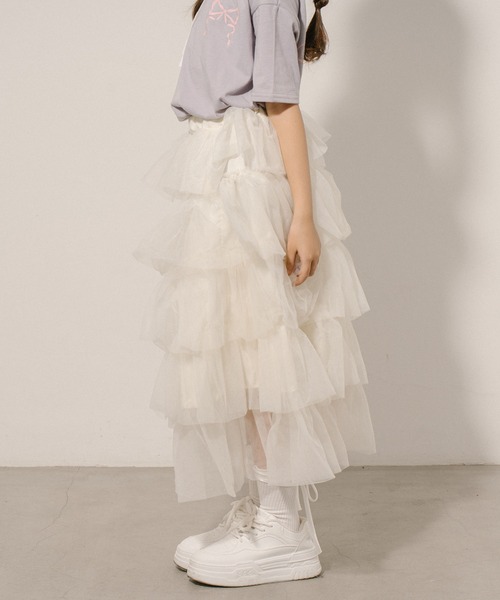 初期 BABY Cherry Parade 2012 ♥︎ スカート オフホワイト URBAN CHERRY（アーバンチェリー） スカート チュールティアード