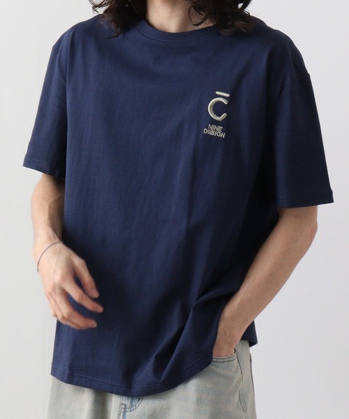 FUNALIVE tシャツ 刺繍パッチ風シンプルモチーフデザイン半袖T