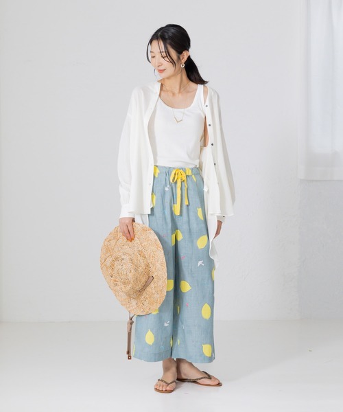 フェリシモMama ワイドパンツ パンツ Subikiawa食器店さんと