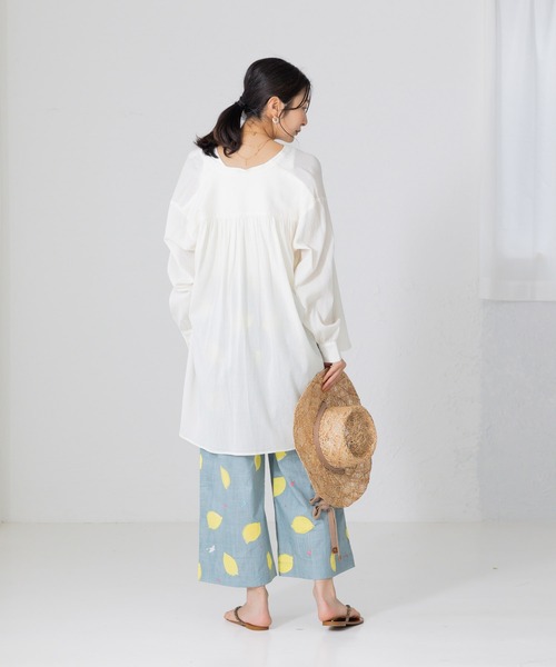 フェリシモMama ワイドパンツ パンツ Subikiawa食器店さんと