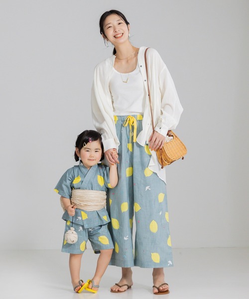 フェリシモMama ワイドパンツ パンツ Subikiawa食器店さんと