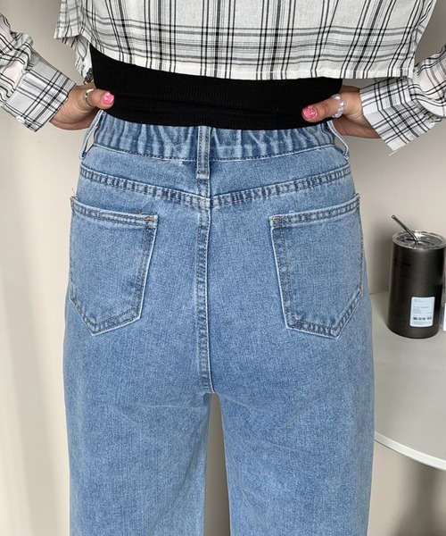 non-hedge（ノンヘッジ） ジーンズ デニム デニムパンツ リボン刺繍