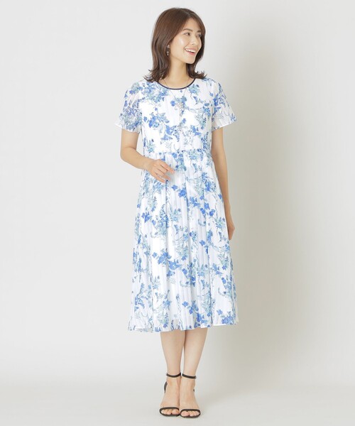 韓国 ファッション通販 TO BE CHIC ワンピース シフォンフラワープリント : ZOZOTOWN ワンピース