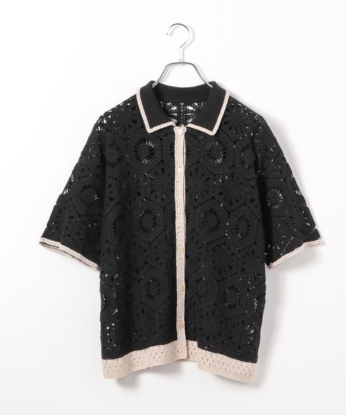 BAYFLOW ブラウス シャツ クロシェレースシャツ レディース