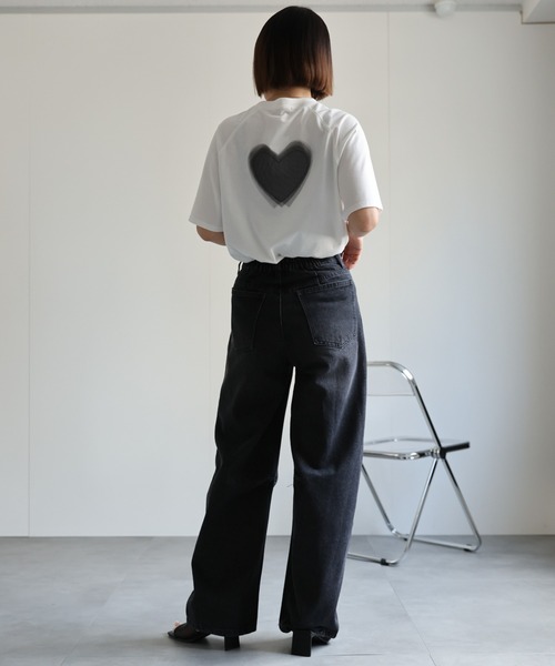 A.P.C. ハートデザイン 長袖Tシャツ ハートプリント長袖Tシャツ｜FEMME ｜A.P.C. | アーペーセー日本