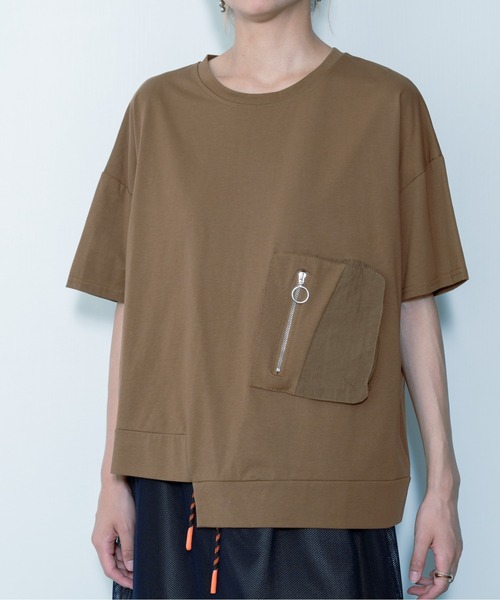 tシャツ 「ZOZO限定商品」ポケットジップトップス レディース