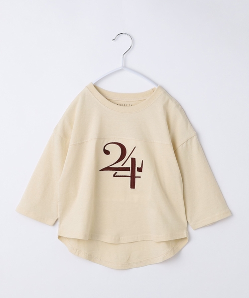 THE SHOP TK tシャツ 「110-160」オーガビッツナンバー刺繍7分袖