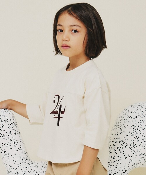 T※こども服多数出品中！ THE SHOP TK tシャツ 「110-160」オーガビッツナンバー刺繍7分袖