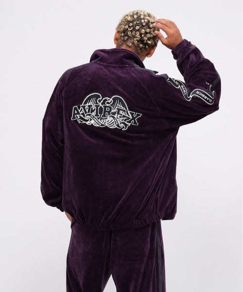 AVIREX ジャージ 「WEB＆DEPOT限定」VELOUR TRACK JACKET