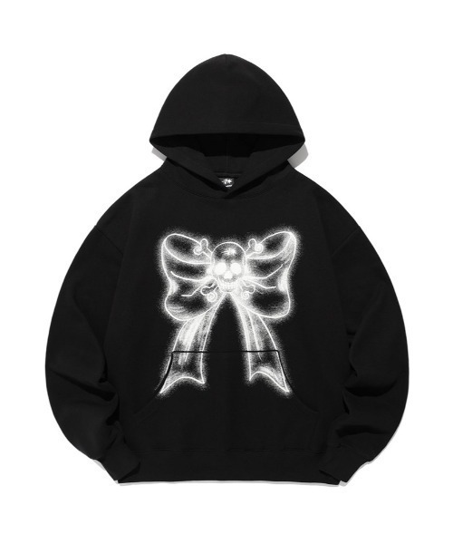 パーカー A'GEM/9 × .kom 「NICE GHOST CLUB/ナイスゴーストクラブ」 SKULL RIBBON HOODIE/スカルリボン NICE GHOST CLUB パーカー A'GEM/9 × .kom 「NICE CLUB/ナイス