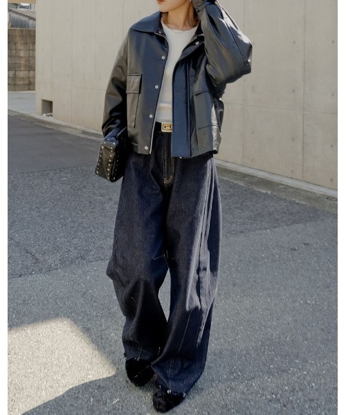 zara フェイクレザー フーディー ジップ ブルゾン L Y2K 黒 ZARA】フェイクレザージャケット ブラック | 4391/892/800 (ZARA