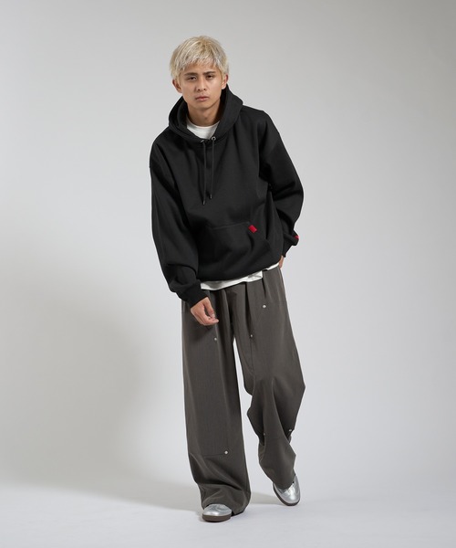 kutir（クティール） パーカー ドローコードピスデザインフーディー