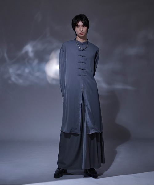 シャツ ロングチャイナシャツ メンズ レディース : 86782731  