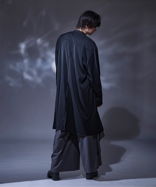 Ellno Loset（エルノロゼット） シャツ ロングチャイナシャツ メンズ