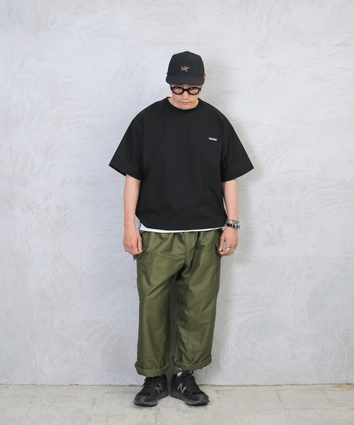 HOUSTON 「HOUSTON」 半袖シャツ X-LARGE ネイビー メンズ