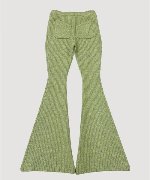 VIAVANDA パンツ COLOR KNIT FLARE PANTS レディース : ZOZOTOWN Yahoo