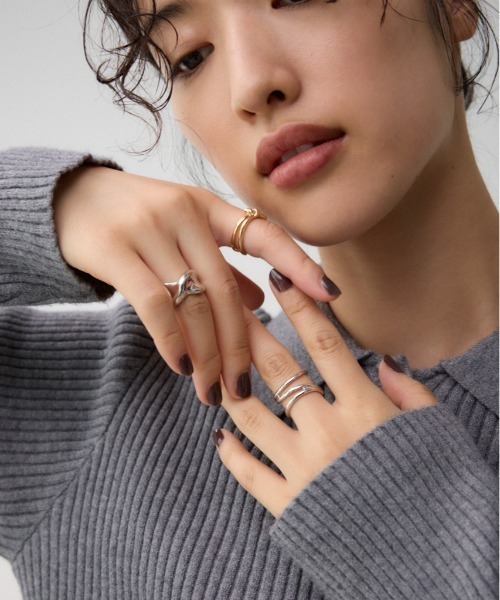 [49] ファッションリング 大量3kgセット 指輪 Nd9-260310G2 AZUL BY MOUSSY（アズールバイマウジー） 指輪 リング マルチ3連リング