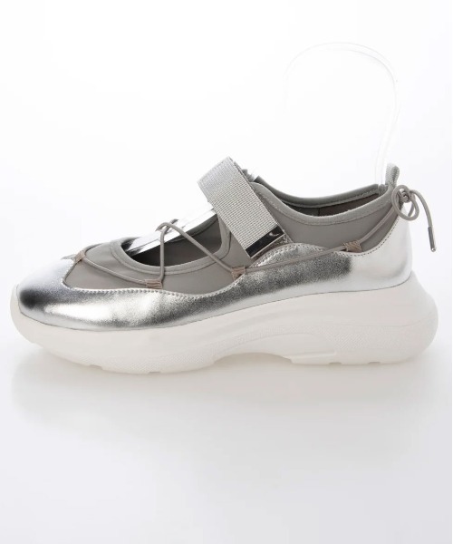 MAC MOC ♥ Grid メリージェーン スニーカー/追跡付 MAC MOC ♥ Grid メリージェーン スニーカー/追跡付