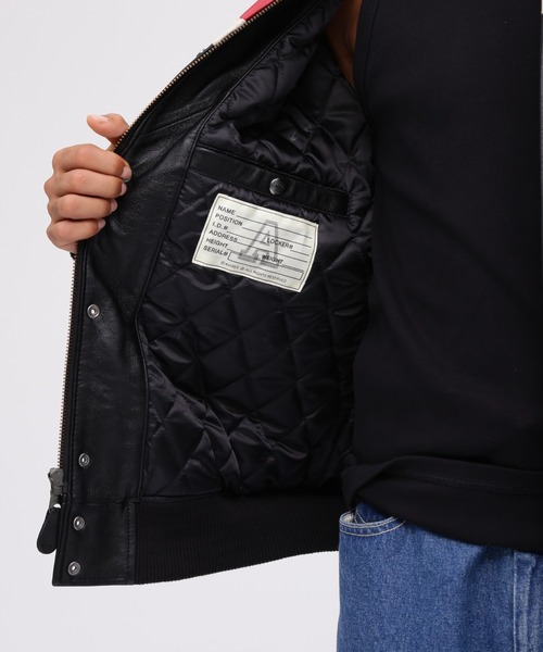 AVIREX スタジャン VARSITY JACKET RED AXES / バーシティ