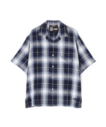 シャツ ONE POINT OMBRE CHECK SHIRT / 半袖 ワンポイント オンブレチェックシャツ / AVIREX / アヴィレックス｜ZOZOTOWN Yahoo!店