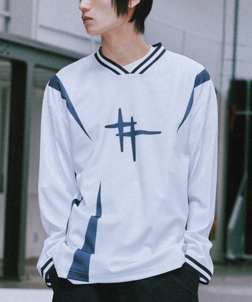 tシャツ A'GEM/9 × .kom 「ROMANTIC CROWN/ロマンティック クラウン」SHINING LOGO FOOTBALL JERS