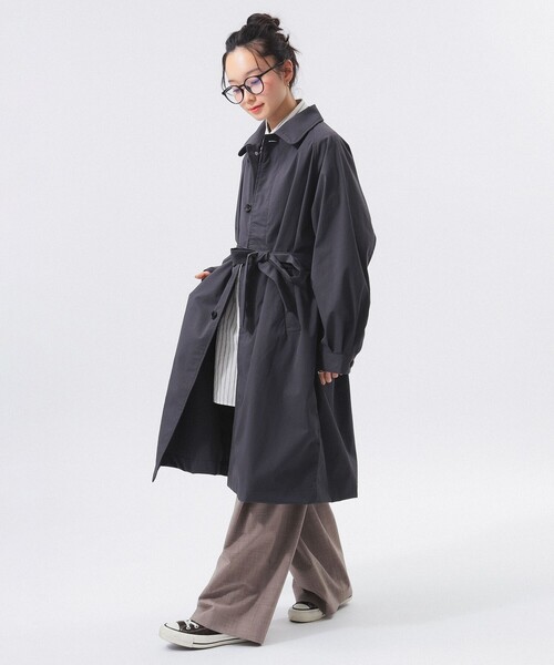 BEAMS BOY ステンカラーコート コート ソロテックス バルマカン