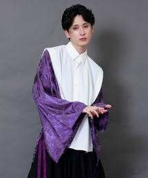 REZEN（リゼン） シャツ 狩衣風切替和袖シャツ メンズ レディース