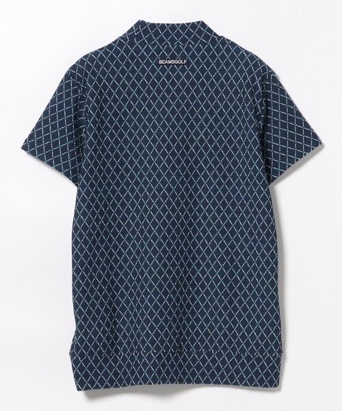 tシャツ 「UVカット/吸水速乾/伸縮性」PURPLE LABEL / ミニアーガイル ストレッチ モックネック シャツ レディース BEAMS GOLF tシャツ 「UVカット/吸水速乾/伸縮性」PURPLE LABEL
