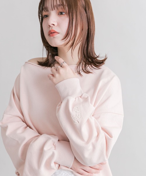 celon オフショルダースウェット off shoulder sweat – célon