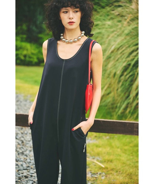 新品未使用　今期　null. / ヌル　ジャージールーズオールインワン null.（ヌル） オールインワン ジャージールーズオールインワン