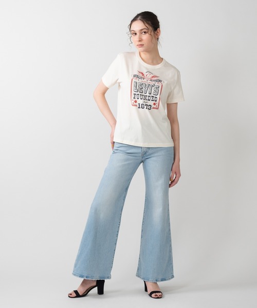 リーバイス Levis 【 Print T-Shirt Women 】 ファッション レディースファッション トップス Tシャツ カットソー レデ Levi's tシャツ Levi's/リーバイス グラフィック Tシャツ